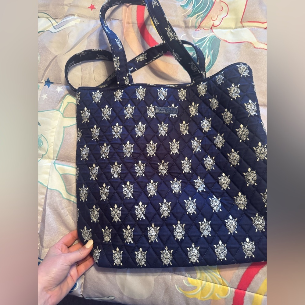 Vera Bradley Navy Quilted Tote